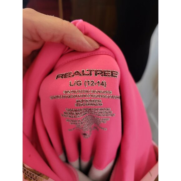 Realtree Pink Camouflage Hooded Sweatshirt L Nature Feminine October Outdoorsy - Picture 8 of 8